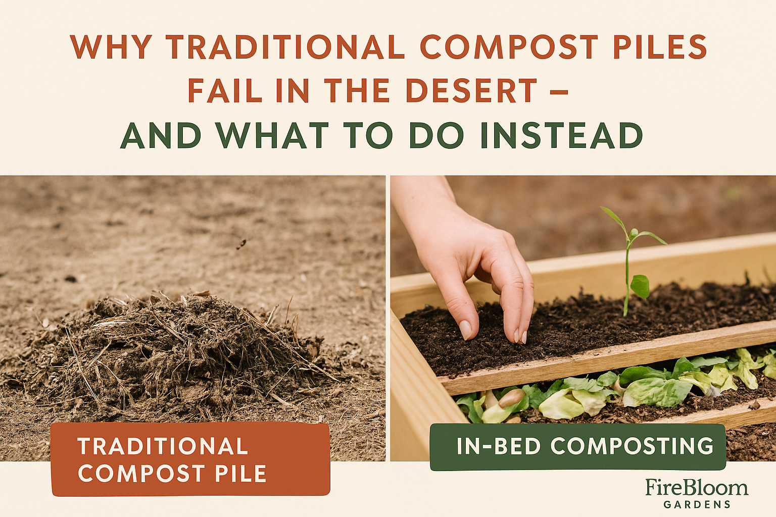 Why Traditional Compost Piles Fail in the Desert – And What to Do Instead